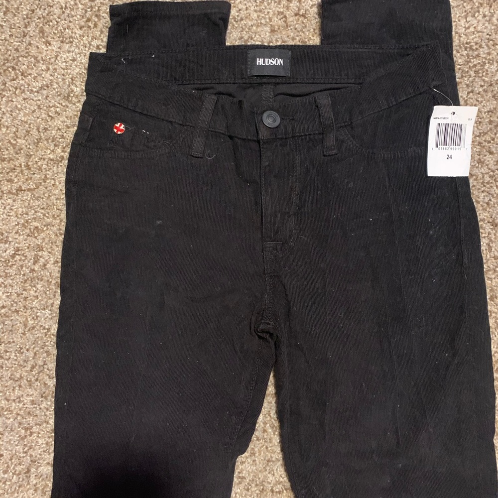 Hudson corduroy black jeans